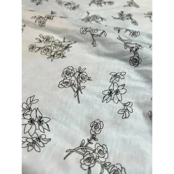 PINK LABEL pajamas sleeveless capri set roses with lace edging PLUS size 1X - Picture 3 of 10